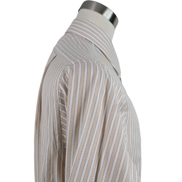 Paul Fredrick Vintage 80s Two Ply Cotton Men's Button Up Shirt 16.5 - 32 - Picture 5 of 7